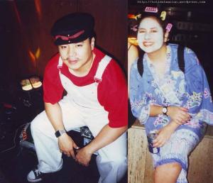 For the Halloween party around 97 at Ramon Magsaysay Center in Malate, Mario S dressed as uhm, of course, Mario of Mario Brothers and Ces G. as some housefwife in curlers.