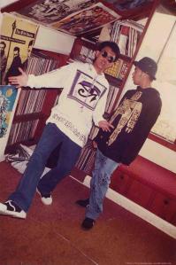 Alde and Arvin.A couple of my really really good friends. Here in fookin Manchester vibe circa 1990